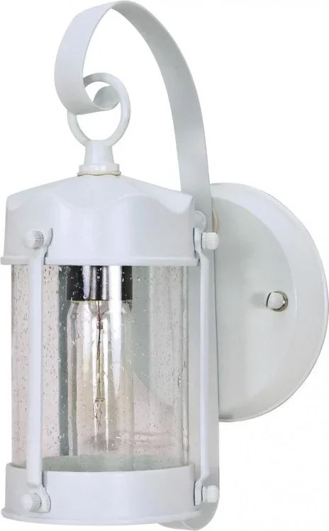 1 Light 11” – Piper Lantern with Clear Seeded Glass – White Finish (81|60/633)