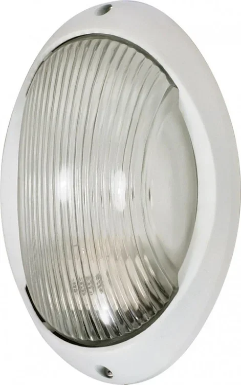 1 Light – 11” Large Oval Bulkhead – Semi Gloss White Finish (81|60/526)