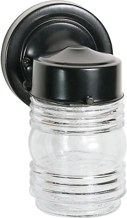 1 Light – 6” – Porch; Wall – Mason Jar w/Clear Glass; Color retail packaging (81|60/6111)
