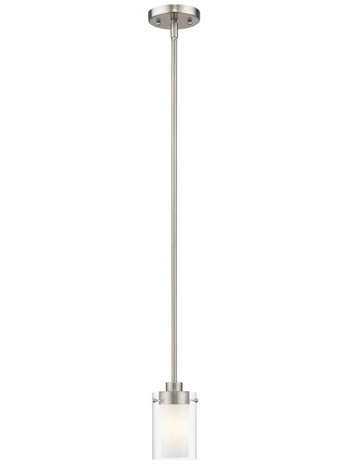 1 Light Brushed Nickel Mini Pendant (108|1540-91)