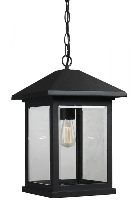 1 Light Outdoor Chain Mount Ceiling Fixture (276|531CHB-BK)