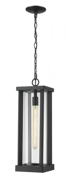1 Light Outdoor Chain Mount Ceiling Fixture (276|586CHB-BK)