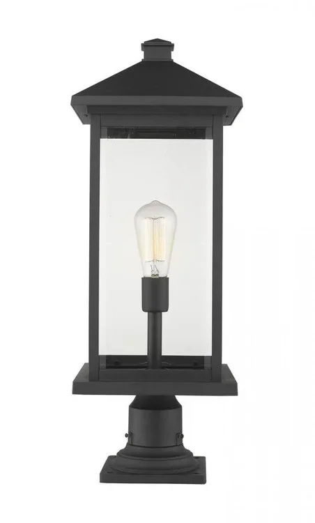 1 Light Outdoor Pier Mounted Fixture (276|531PHBXLR-533PM-BK)