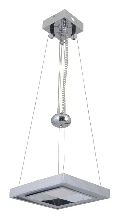 1 Square LED Adjustable Pendant (20|46130-CH-LED)
