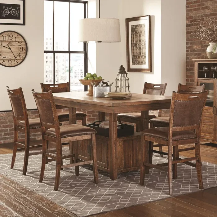 1842P Counter Height Pub Table and Stool Set
