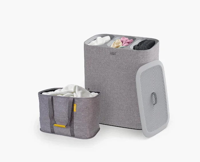 2-piece Gray Tota Trio 90L & Hold-All™ Max 55L Laundry Basket Set