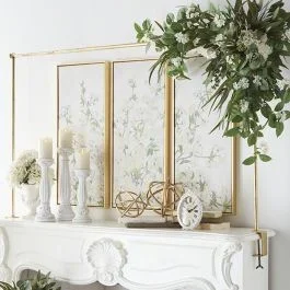 3 Piece Framed Floral Wall Canvas Decor