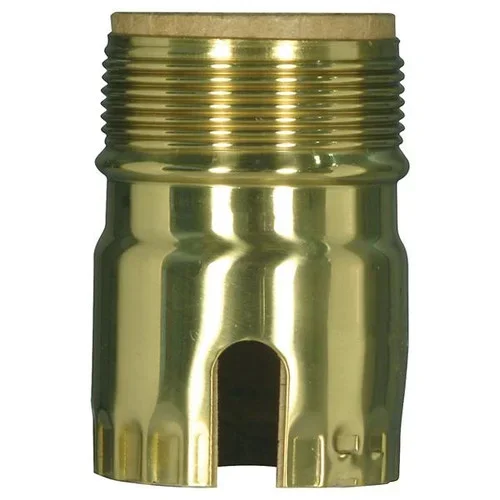 3 Piece Solid Brass Shell With Paper Liner; Polished Brass Finish; Pull Chain / Turn Knob With Uno (27|80/2300)