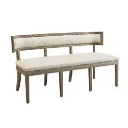 3 Seat Upholstered Dining Bench | SHIPS FREE