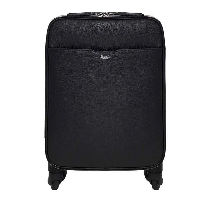 360 Black Leather Cabin Bag