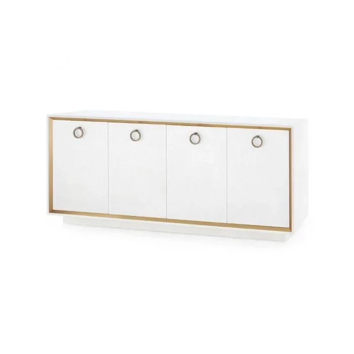 4-Door Cabinet – White | Ansel Collection | Villa & House