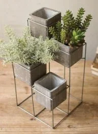 4 Planter Tower Display Stand
