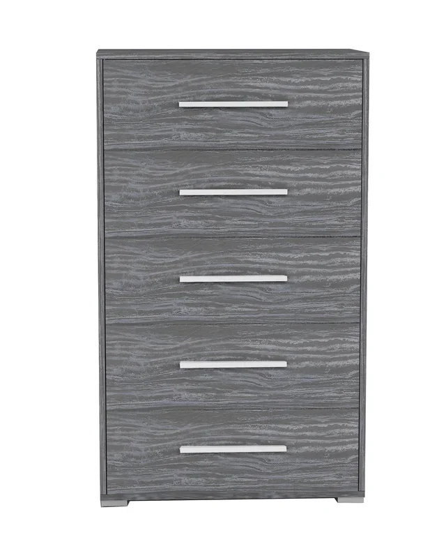 5-Drawer Melamine Wood Chest