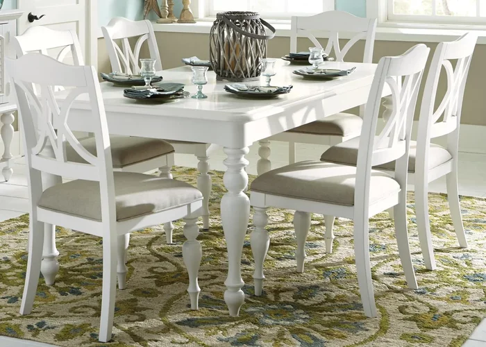 7-Piece Transitional Rectangular Dining Set