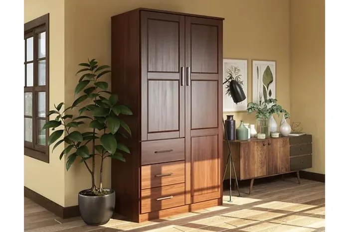 7103D – 100% Solid Wood Metro Wardrobe Armoire