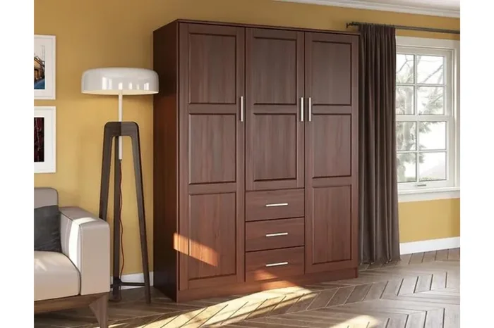 7115D – 100% Solid Wood Cosmo Wardrobe Armoire