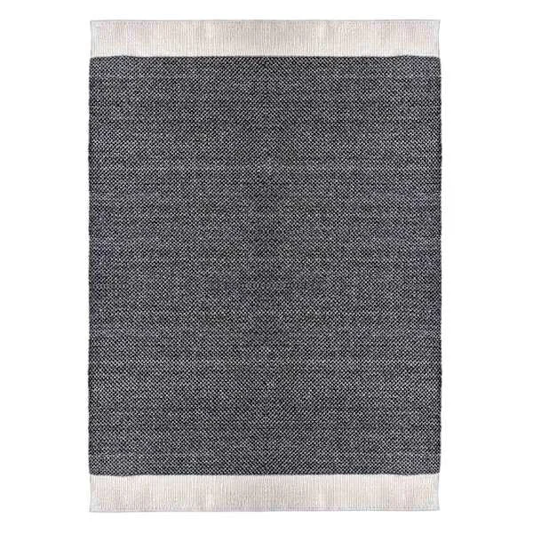 (A497) Crosby St. Grey Verve Knotted Woven Area Rug, 8×10