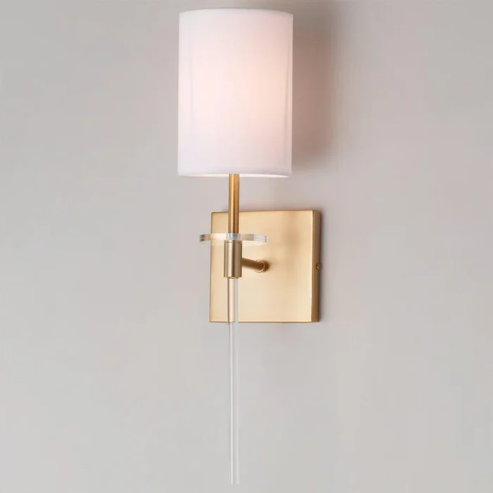 Acrylic Bobeche Sconce – 1 Light