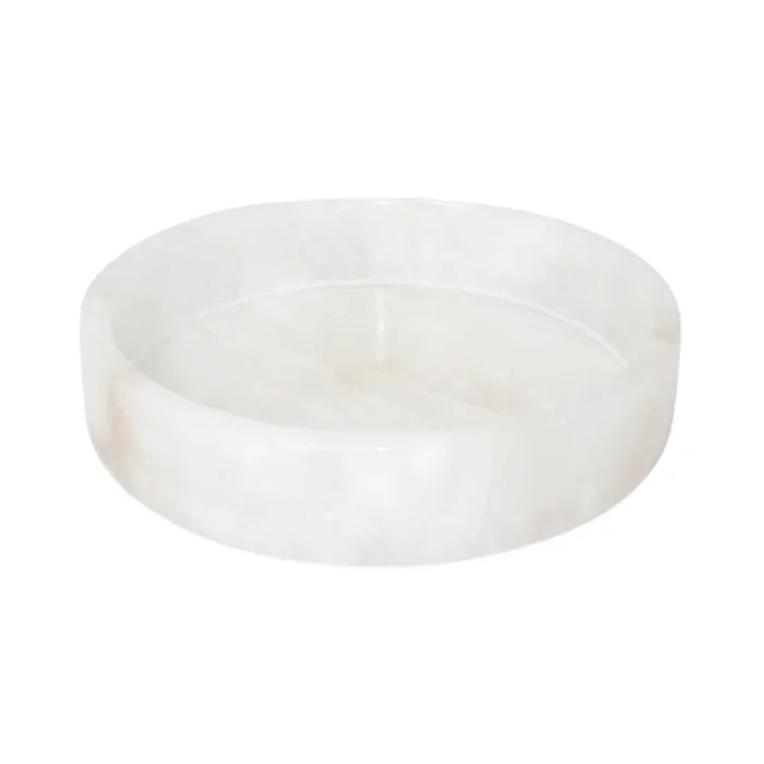 Alabaster Round Tray – 6″