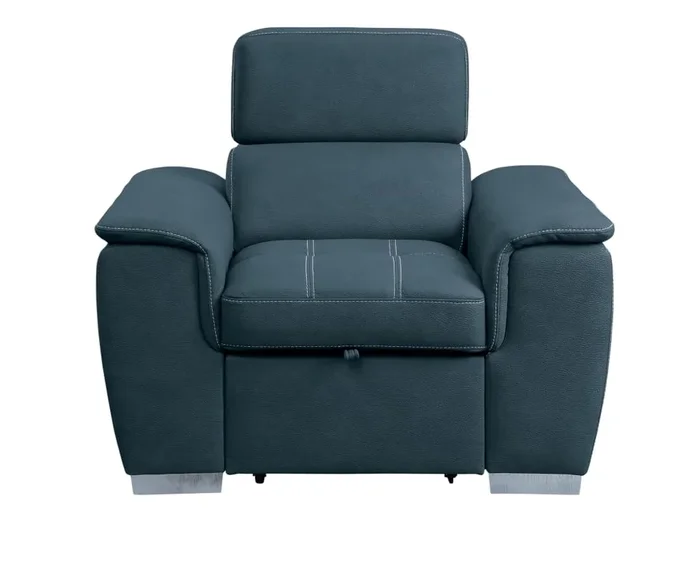 Alain Chair with Pull Out Ottoman