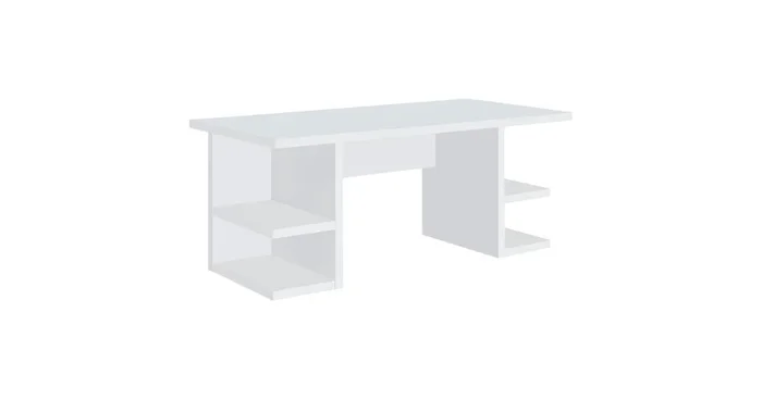Alice 71-inch 4-shelf Engineered Wood Writing Desk White