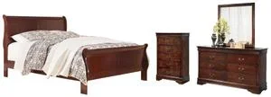 Alisdair King Sleigh Bed, Dresser, Mirror and Chest