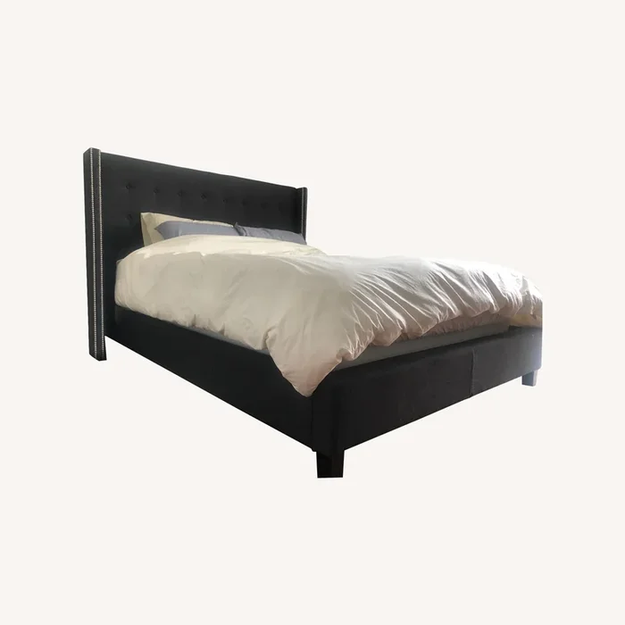AllModern Queen-Upholstered Headboard + Bed Frame