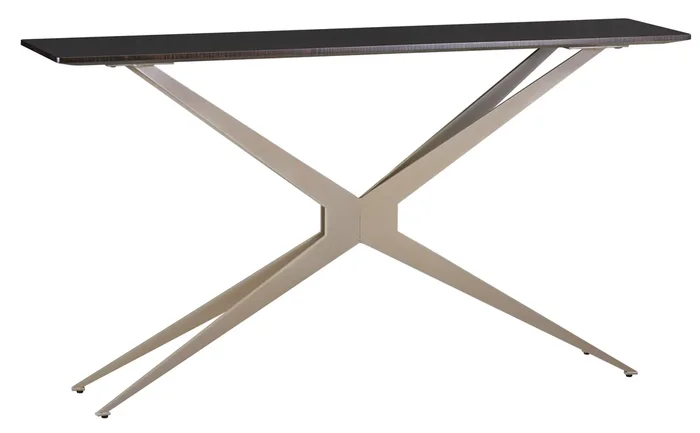 Amish Abingdon Sofa Table with Steel Base
