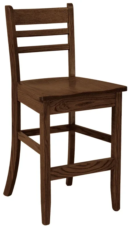 Amish American Ladder-Back Counter and Bar Stool