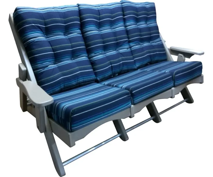 Amish Caribbean Poly Folding Outdoor Sofa