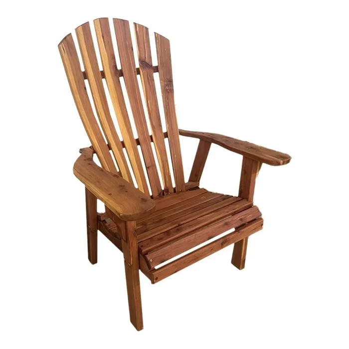 Amish Cedar Wood Adirondack Chair with Lumbar Support
