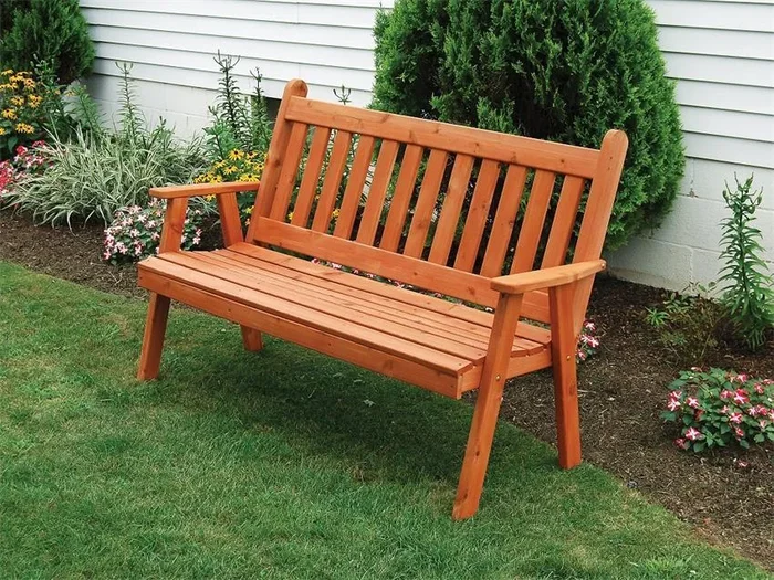 Amish Cedar Wooden Bench