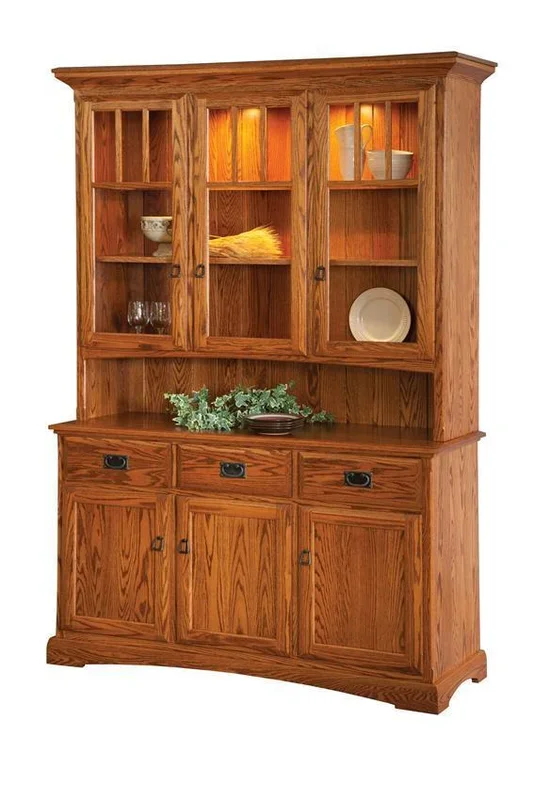 Amish Colfax China Cabinet With Glass Doors
