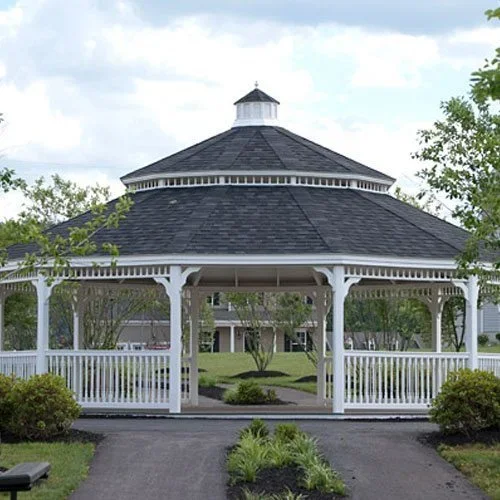 Amish Dodecagon Vinyl Gazebo