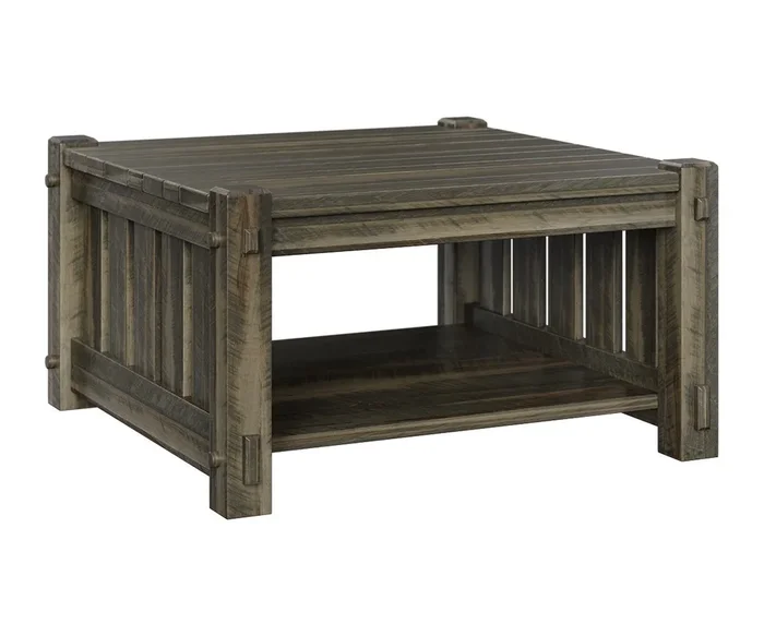 Amish Dutton Rustic Wood Square Coffee Table