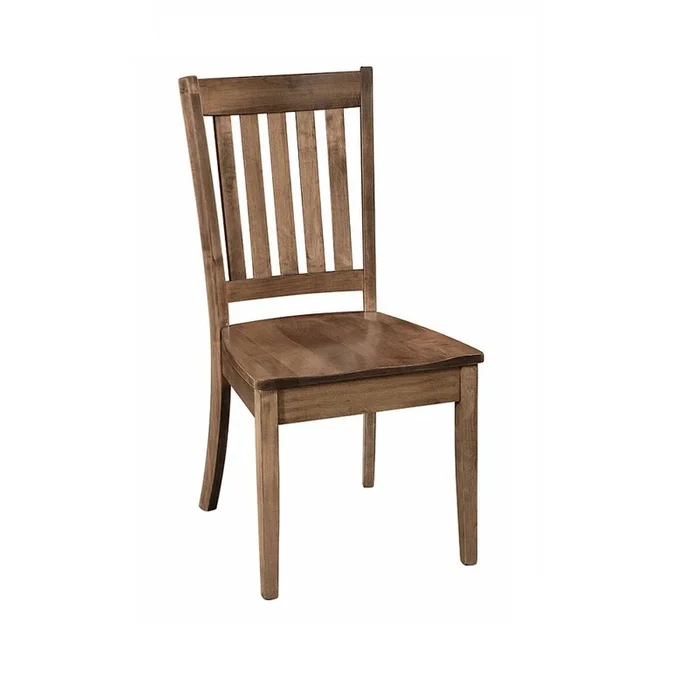 Amish Estes Solid Wood Slat Back Dining Chair