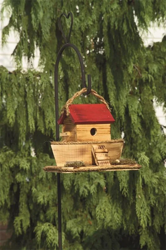 Amish Handcrafted Hanging Noah’s Ark Garden Birdhouse