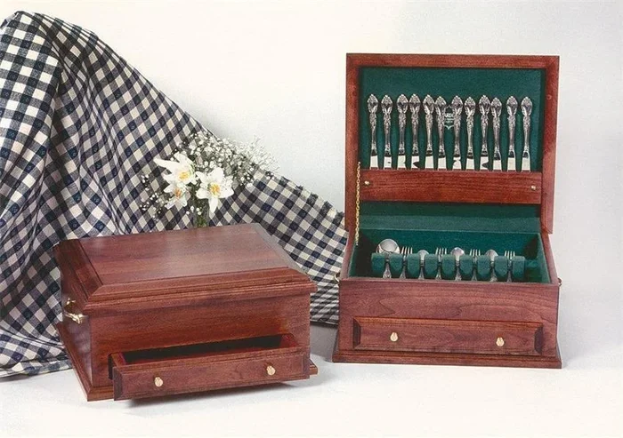 Amish Handcrafted Silverware Chest