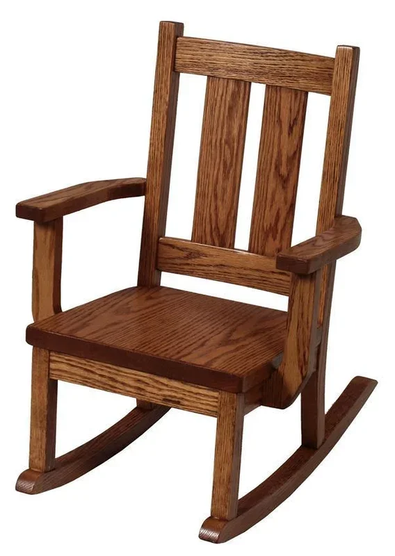 Amish Handcrafted Slat Back Child’s Rocking Chair
