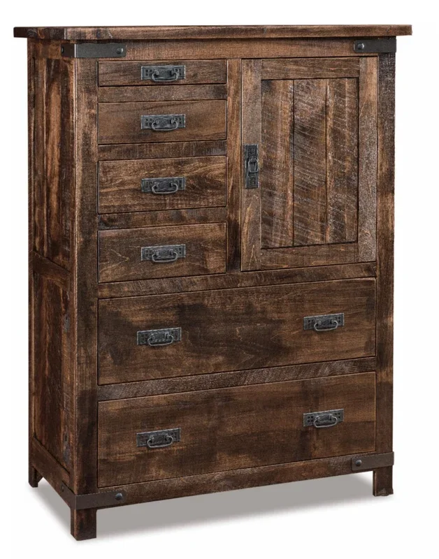 Amish Ironwood Gentleman’s Chest of Drawer