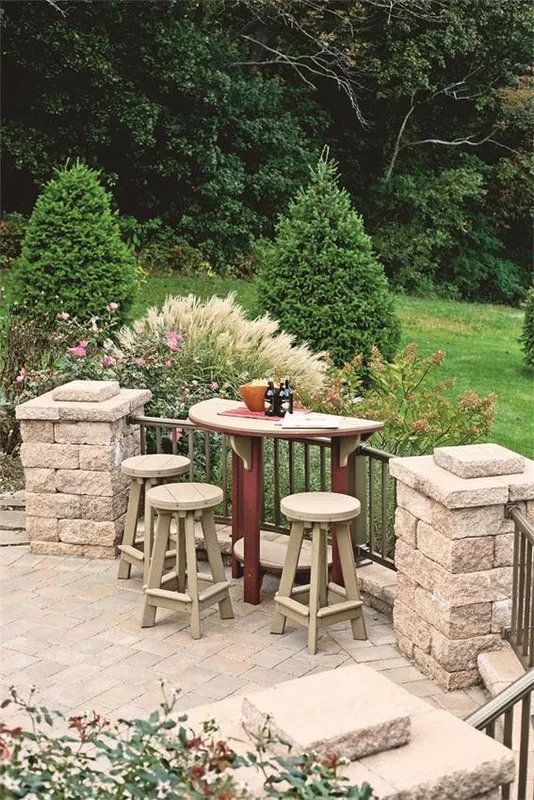 Amish Leisure Lawns Poly Lumber Barstool
