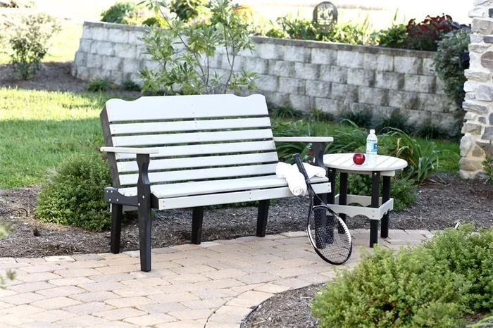 Amish Leisure Lawns Westchester Poly Park Bench