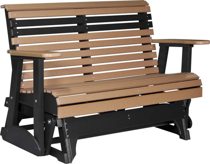 Amish LuxCraft 4′ Plain Poly Glider Bench