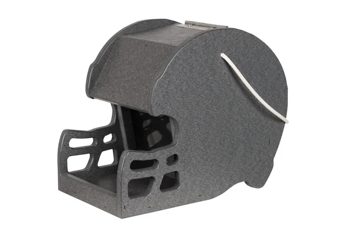 Amish-Made Helmet Shaped Hanging Bird Feeder