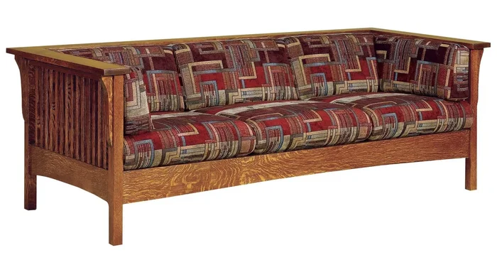 Amish Mission Brock Slat Club Sofa
