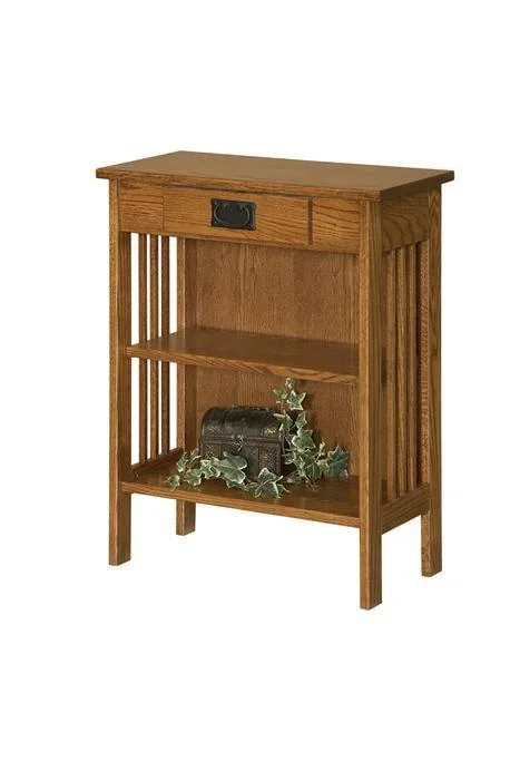 Amish Mission Hall Console Bookcase