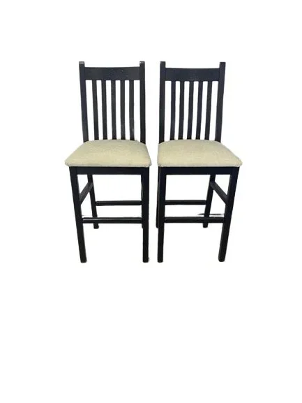 Amish Outlet: Reclaimed Barnwood 30″ Bar Stool Set In-Stock (Set of Two)