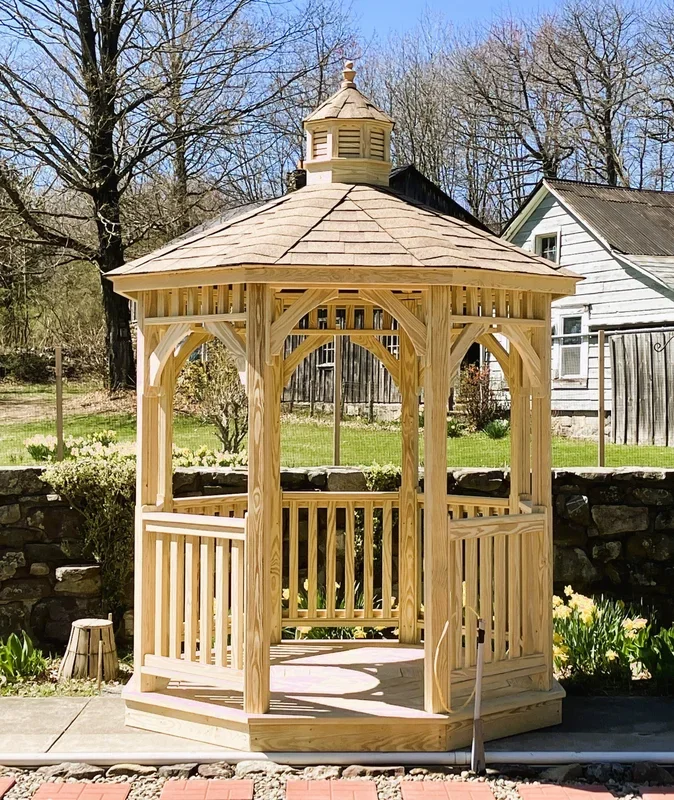Amish Oval Wooden Gazebo Kit