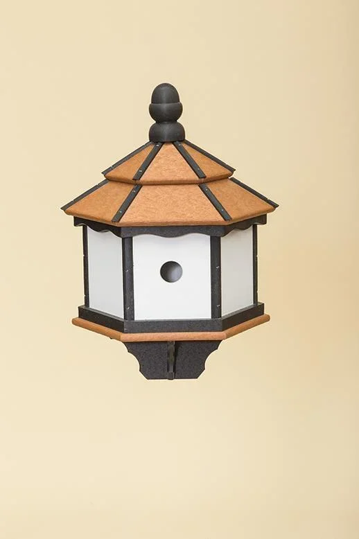 Amish Poly 3-Room Nesting Compartments Hexagon Bird House