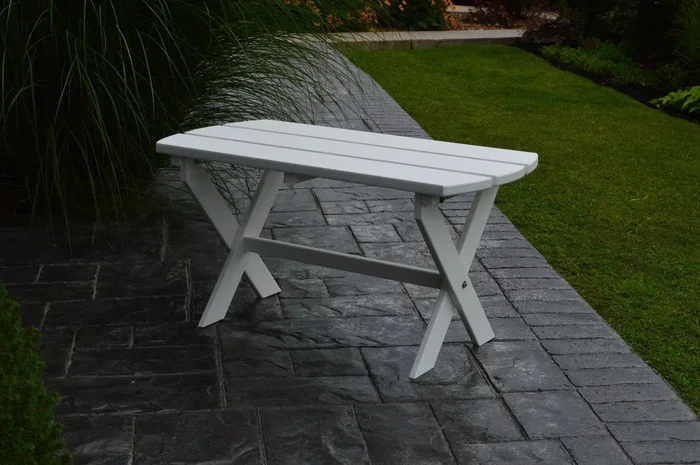 Amish Poly Cross-Leg Folding Coffee Table